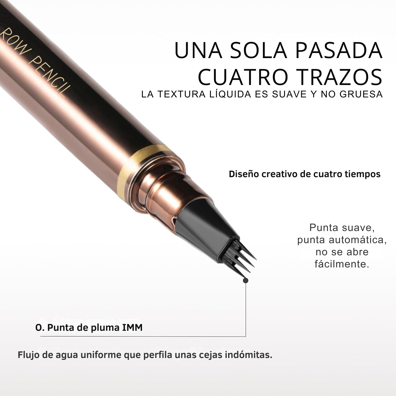 Rotulador de cejas con efecto microblading